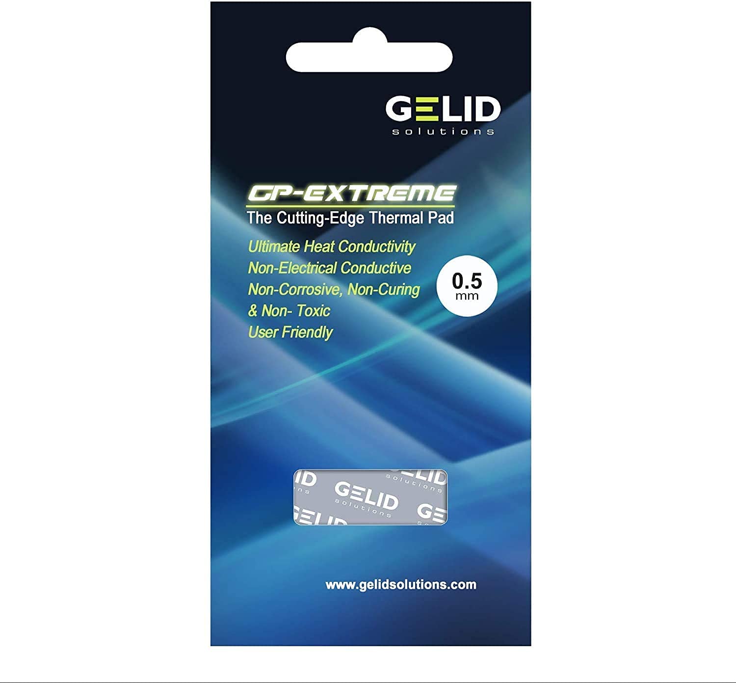 Gomma Termoconduttiva 80x40x0.5 mm, TP-GP01-A - Gelid Solutions ICPU-GE-GP01A