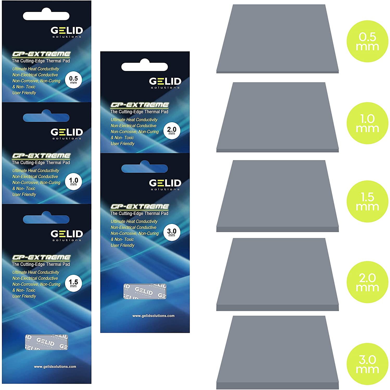 Gomma Termoconduttiva 80x40x0.5 mm, TP-GP01-A - Gelid Solutions ICPU-GE-GP01A