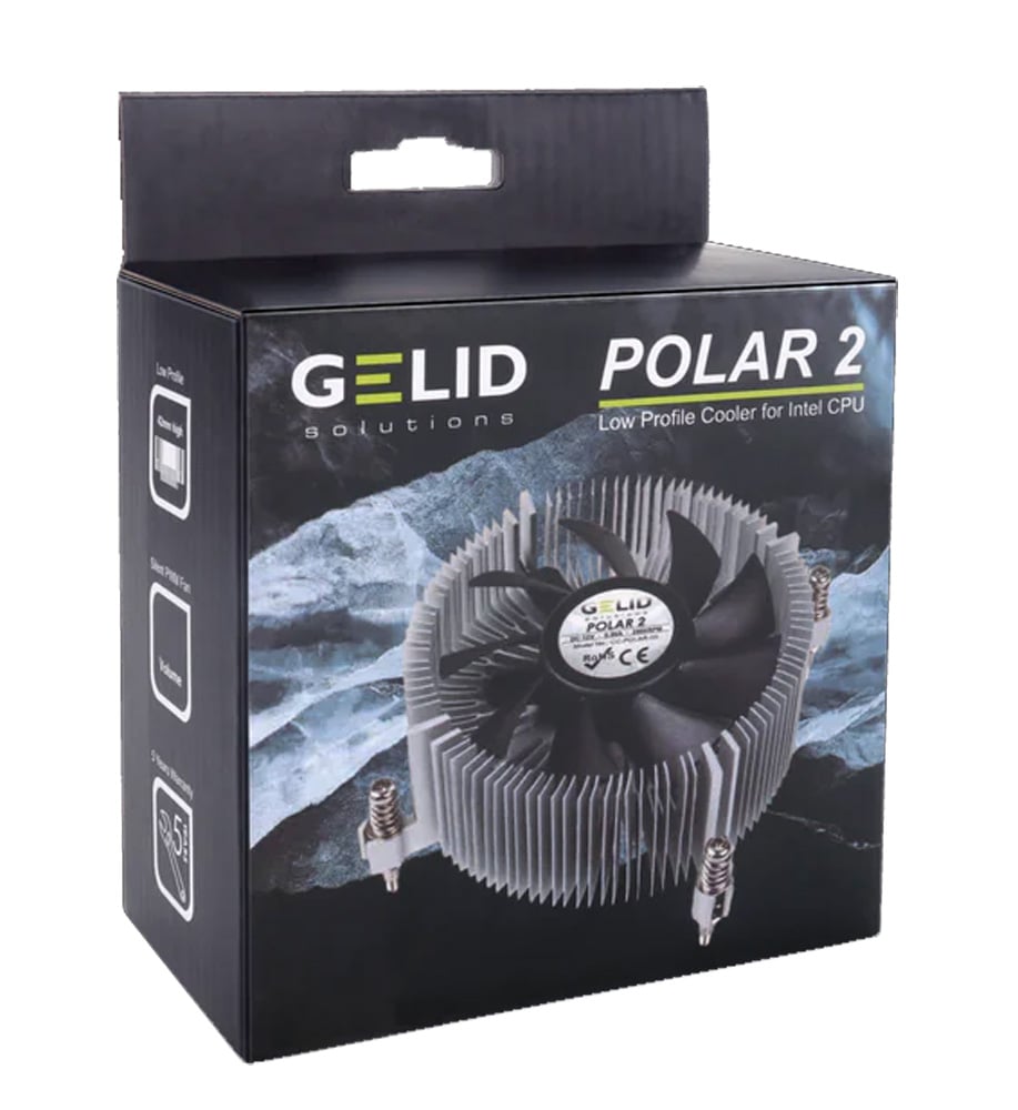 Ventola Silenziosa Polar2 a Basso Profilo per Intel - Gelid Solutions ICPU-GE-POLAR2