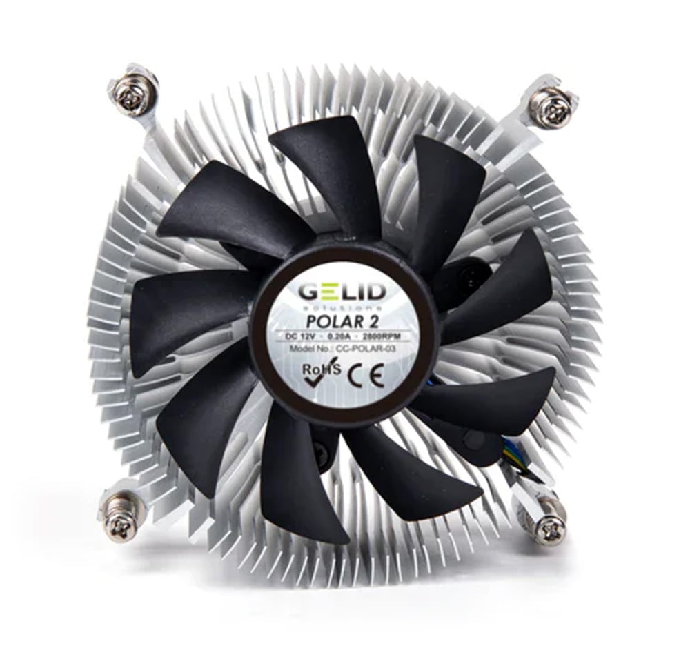 Ventola Silenziosa Polar2 a Basso Profilo per Intel - Gelid Solutions ICPU-GE-POLAR2