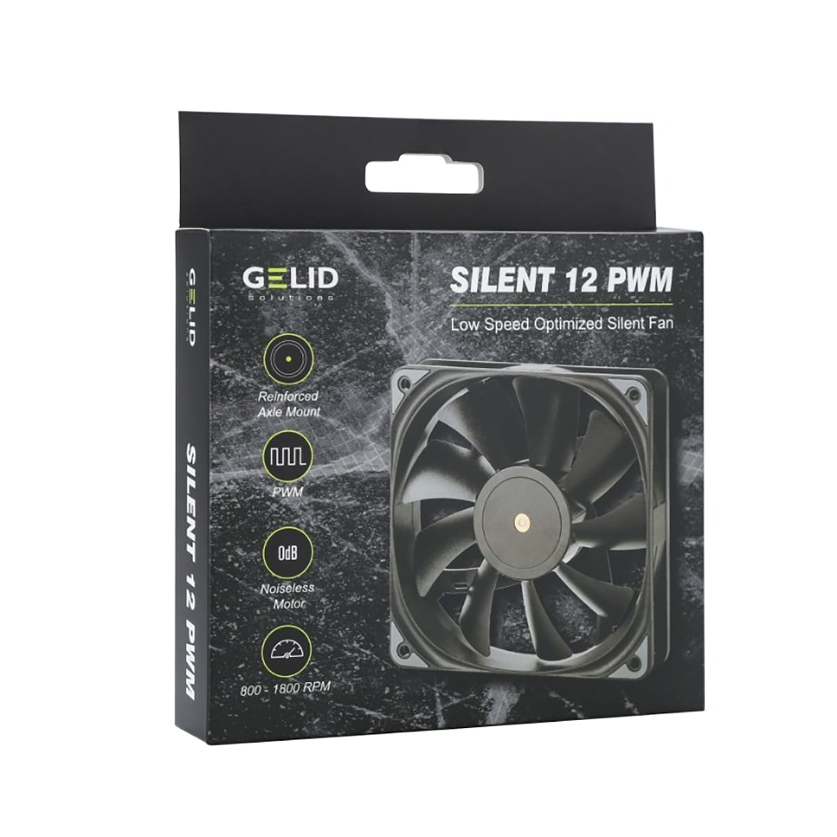 Dissipatore Ventola Silent 120x120x25 12V con Controllo PWM Intelligente - Gelid Solutions ICPU-GE-SIL12PWB2