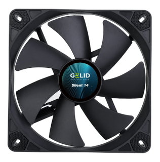 Dissipatore Ventola Silent ad Alto Flusso 140x140x25 12V - Gelid Solutions ICPU-GE-SIL14BK