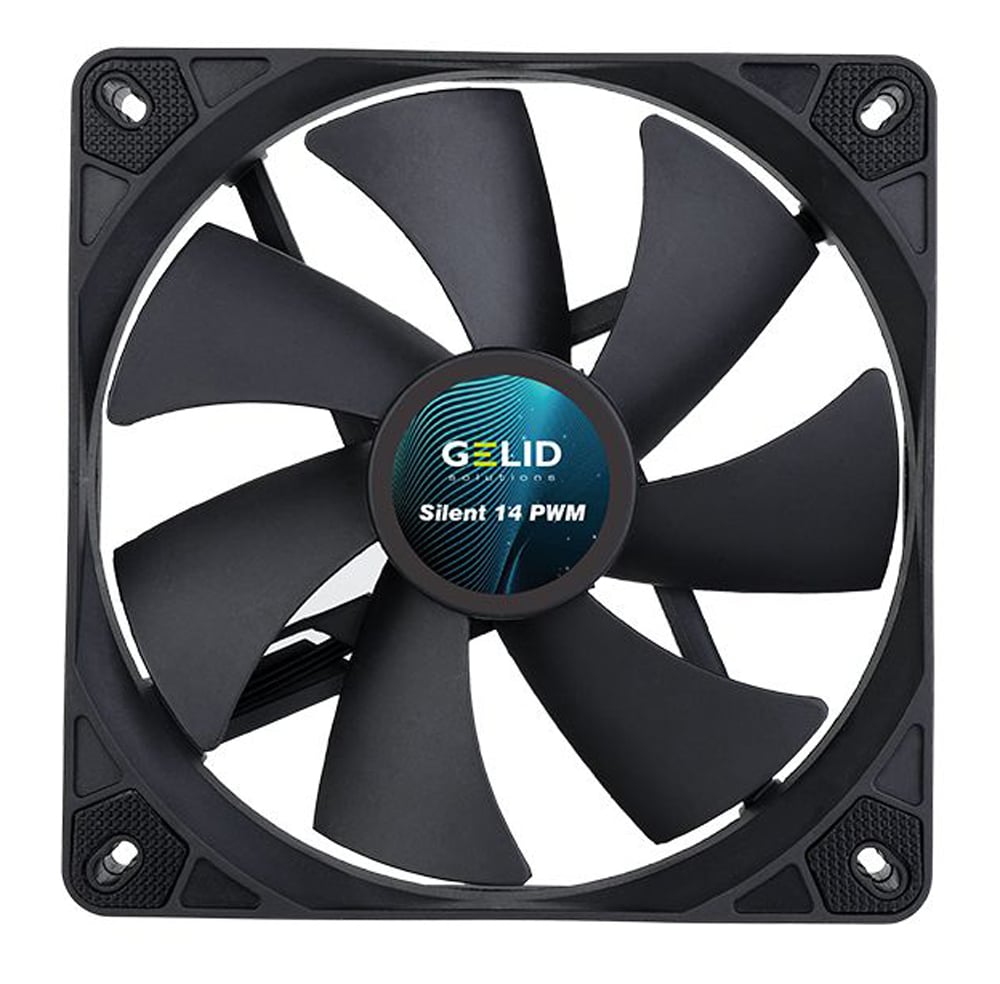 Dissipatore Ventola Silent 140x140x25 con Controllo PWM Intelligente - Gelid Solutions ICPU-GE-SIL14PWBK