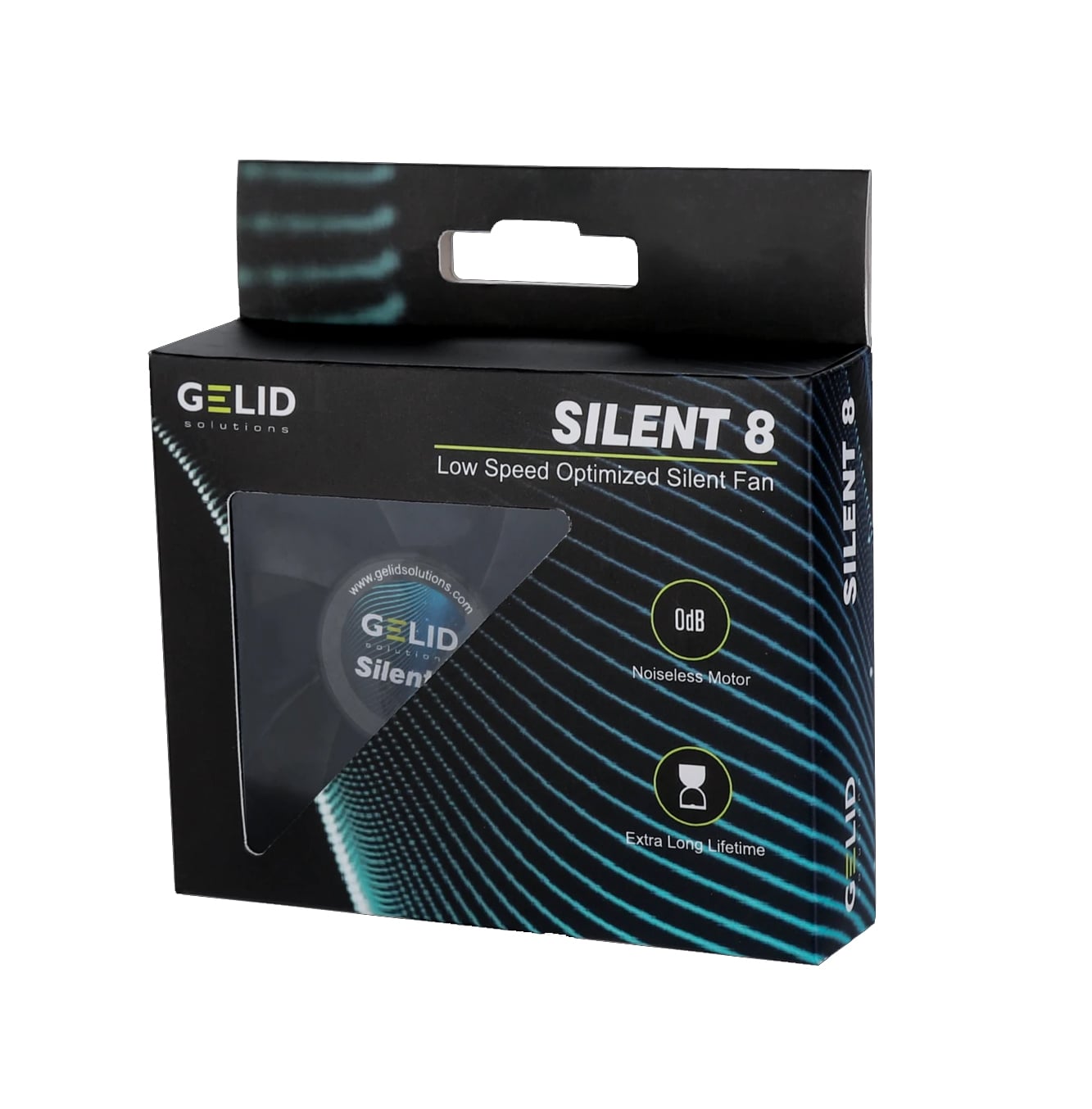Dissipatore Ventola Silent ad Alto Flusso 80x80x25 12V - Gelid Solutions ICPU-GE-SIL8BK