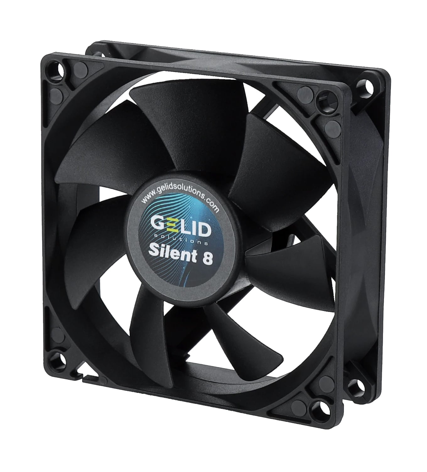 Dissipatore Ventola Silent ad Alto Flusso 80x80x25 12V - Gelid Solutions ICPU-GE-SIL8BK