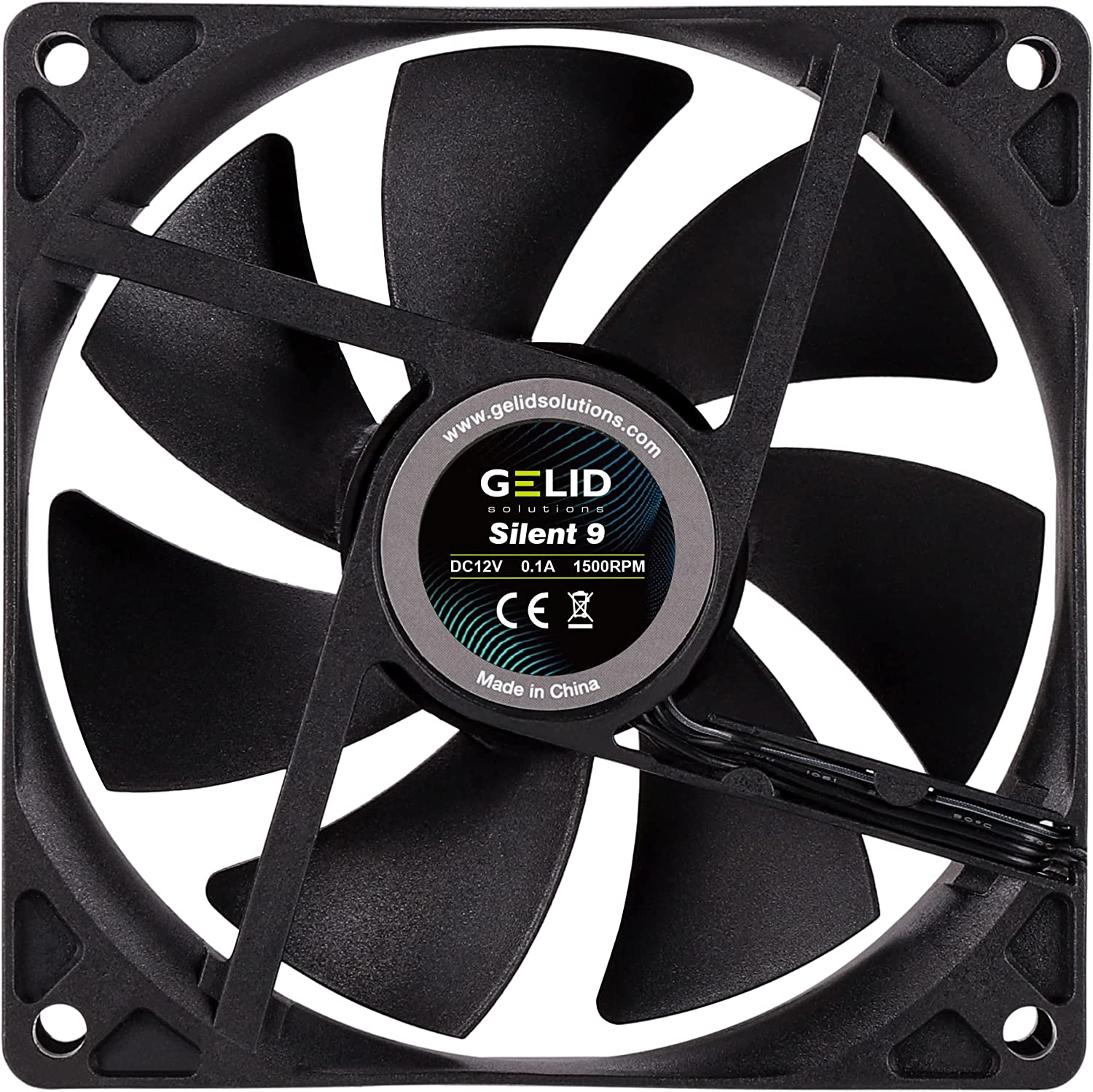 High Flow Silent Dissipator 92 x 92 x 25 12 V - Gelid Solutions ICPU-GE-SIL 9 BK