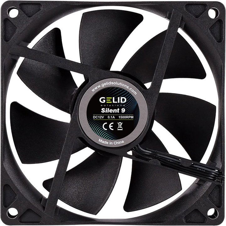 Dissipatore Ventola Silent ad Alto Flusso 92x92x25 12V - Gelid Solutions ICPU-GE-SIL9BK