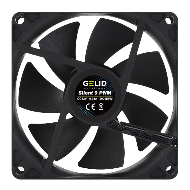 Dissipatore Ventola Silent 92x92x25 con Controllo PWM Intelligente - Gelid Solutions ICPU-GE-SIL9PWBK