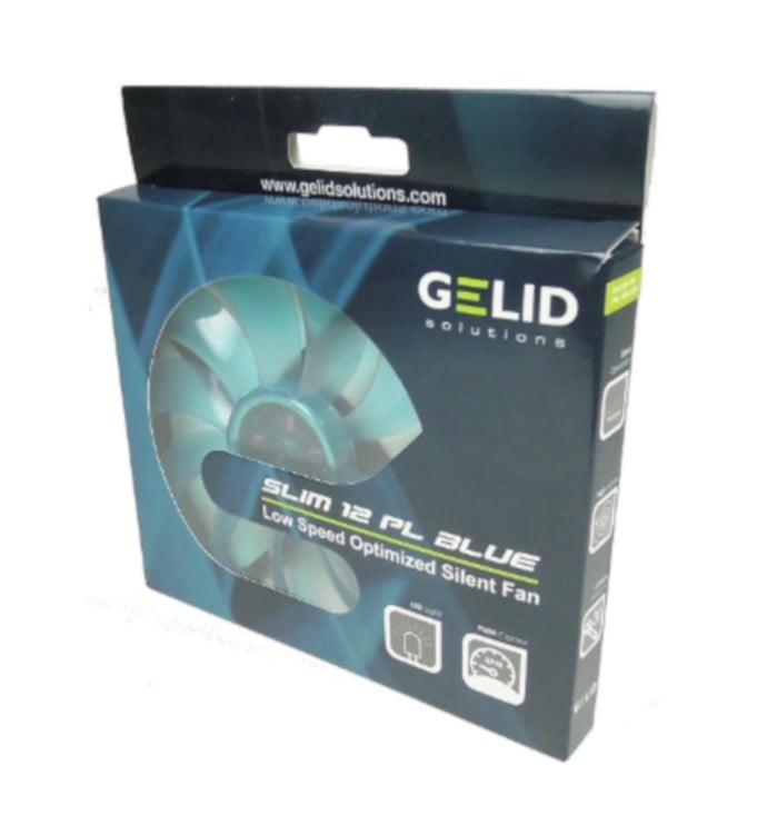 Ventola Slim 120x120x15,8 12V PL Blu - Gelid Solutions ICPU-GE-SLPL12