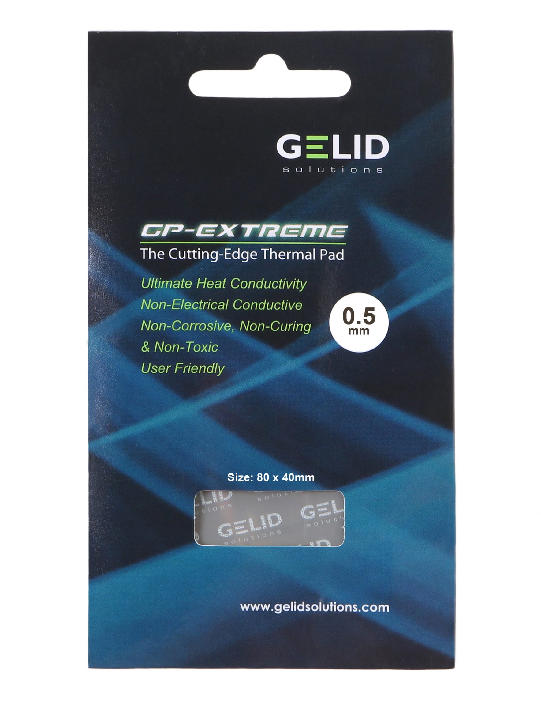 2x Gomma Termoconduttiva 80x40x1.5 mm, TP-VP01-C - Gelid Solutions ICPU-GE-VP01C