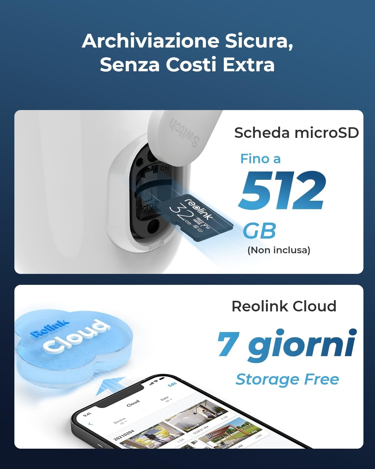 Telecamera di Sicurezza a Batteria 4K 8MP Argus 3 Ultra, Serie B350 - Reolink ICR-B350