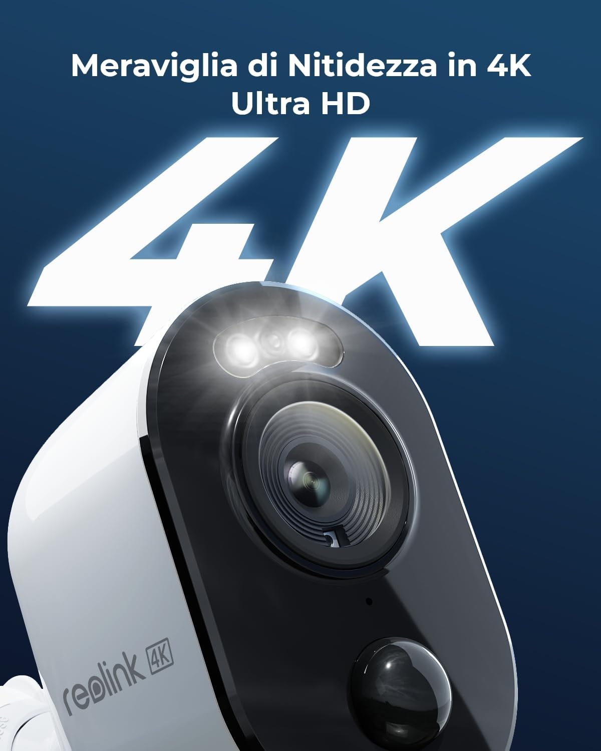 Telecamera di Sicurezza a Batteria 4K 8MP Argus 3 Ultra, Serie B350 - Reolink ICR-B350