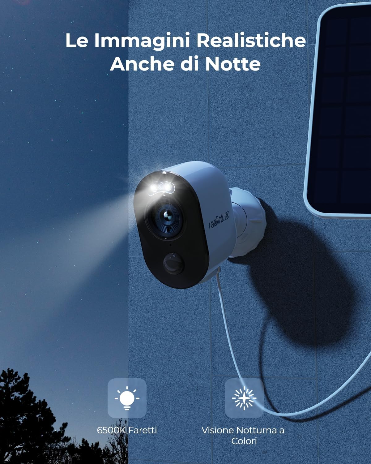 Telecamera di Sicurezza a Batteria 4K 8MP Argus 3 Ultra, Serie B350 - Reolink ICR-B350
