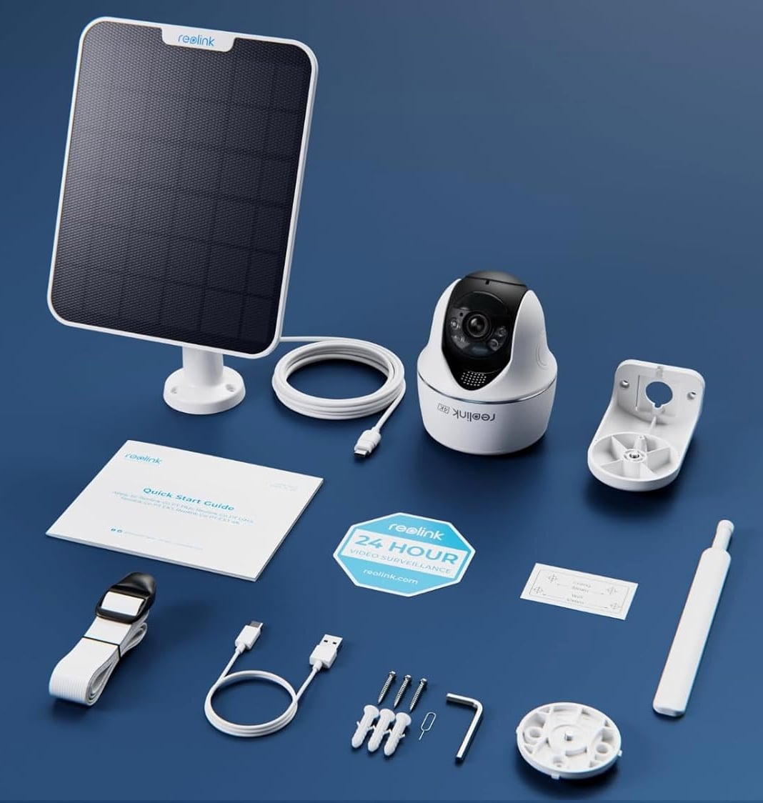 Videocamera di Sorveglianza 4K 8MP Argus PT Ultra con Pannello Solare, Serie B440SP - Reolink ICR-B440SP