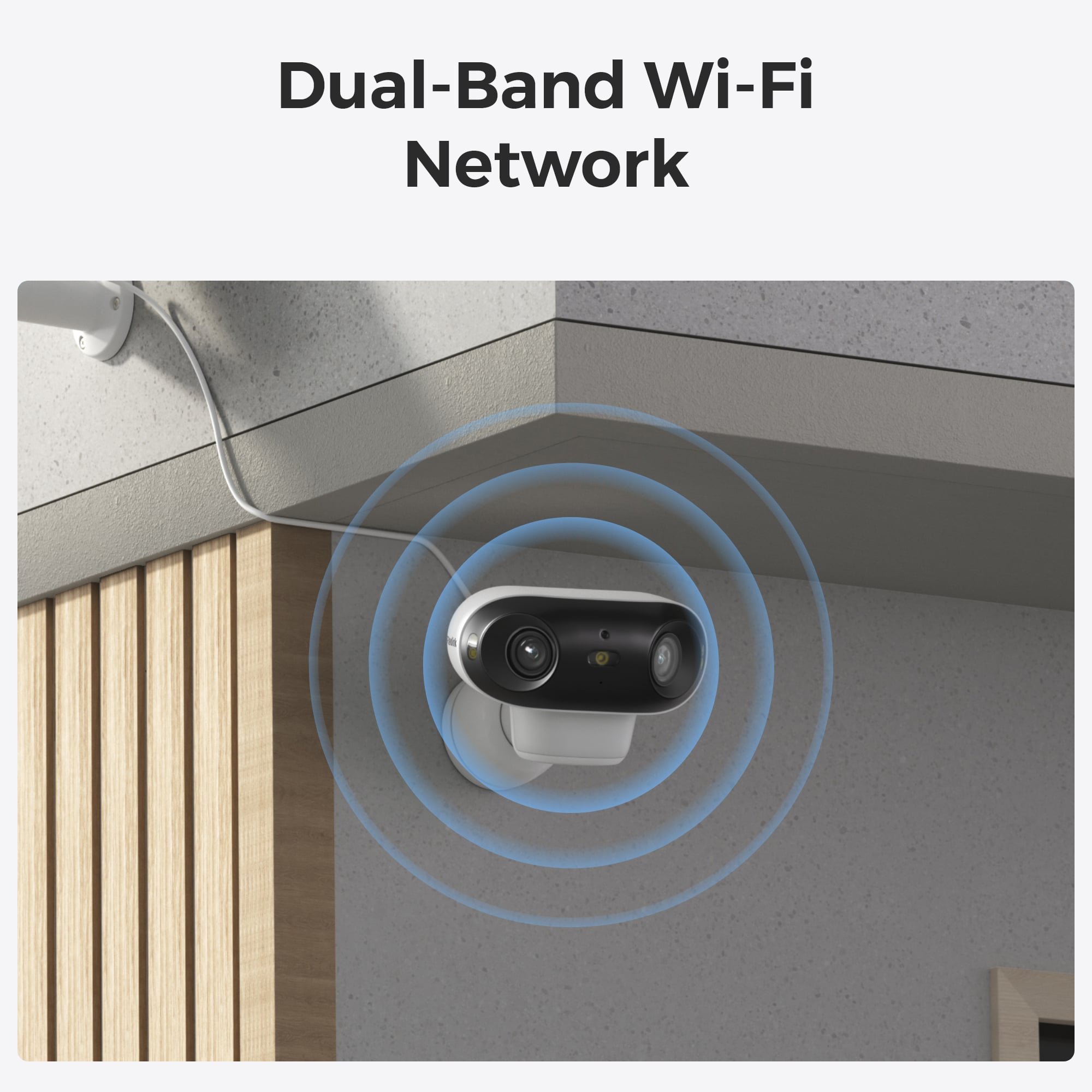 Telecamera di Sicurezza 180° Doppio Obiettivo 8 MP 4K WiFi 6, Serie B740X - Reolink ICR-B740X