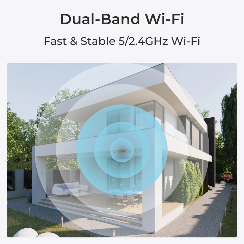 Telecamera di Sicurezza WiFi 4MP 2K da Esterno IP65 con Rilevamento di Persone e Veicoli, Serie E430 - Reolink ICR-E430