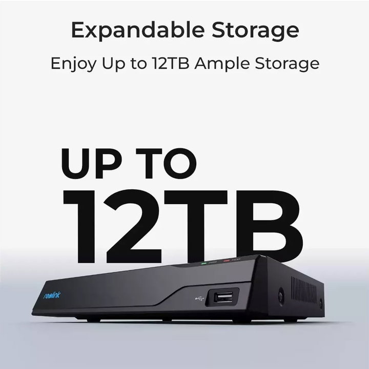 Videoregistratore NVR 4K PoE 8CH 2TB HDD con HDMI e VGA PN-8 - Reolink ICR-NVS8