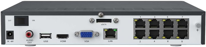 Videoregistratore NVR 4K PoE 8CH 2TB HDD con HDMI e VGA PN-8 - Reolink ICR-NVS8