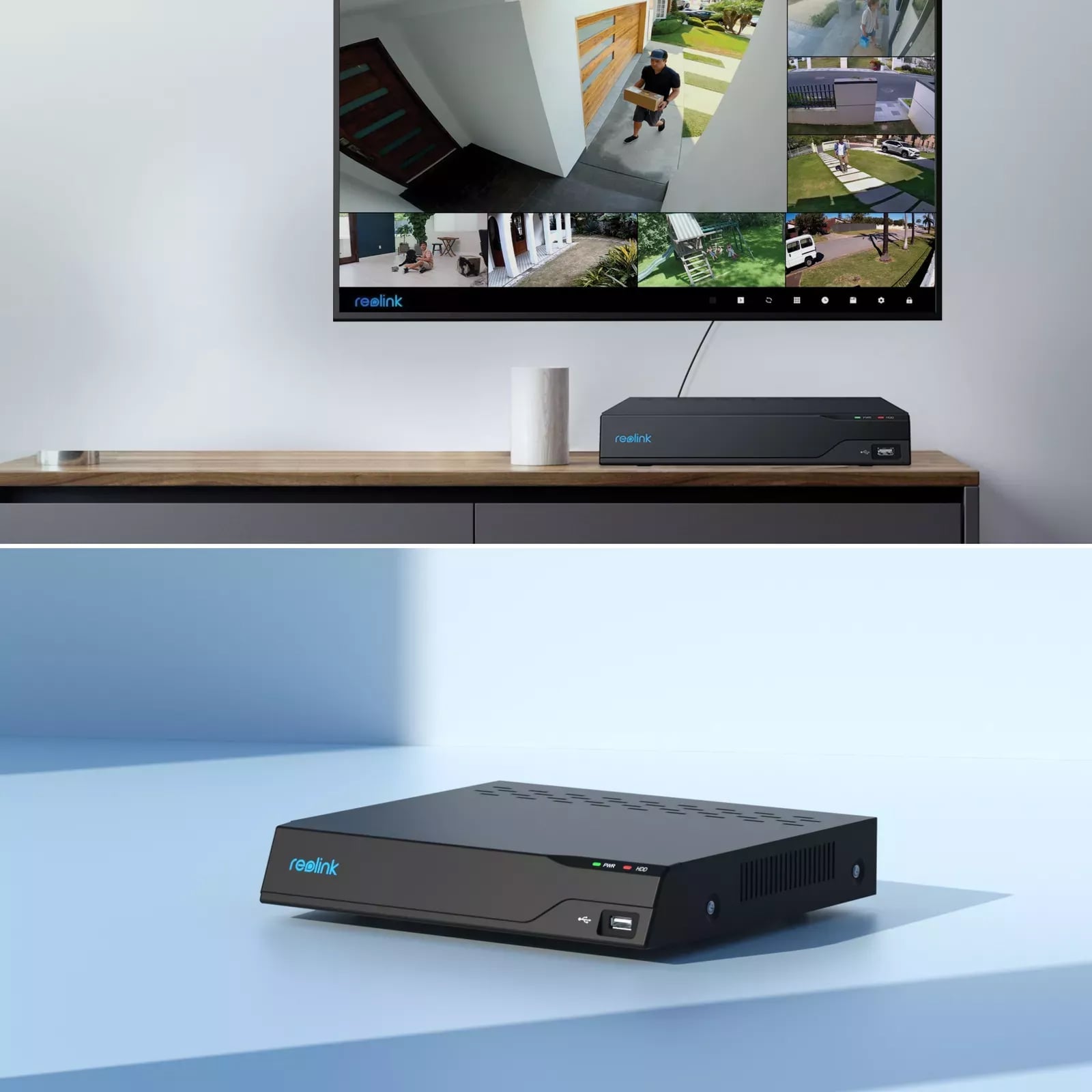 Video recorder NVR 4 K PoE 8 CH 2 TB HDD with HDMI and VGA PN- 8 - Reolink ICR-NVS 8