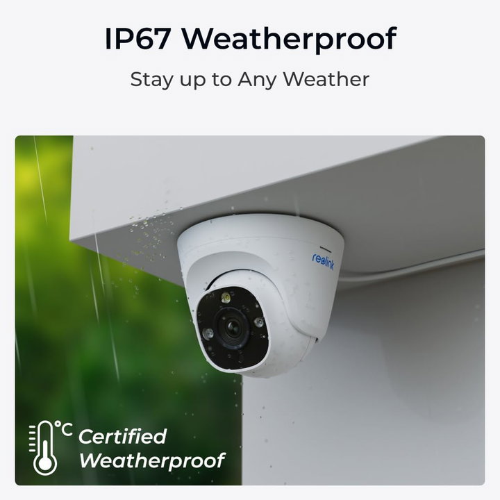 IP Dome Security Camera PoE 4 K 12 MP IP 67 Series P 344 - Reolink ICR-P 344