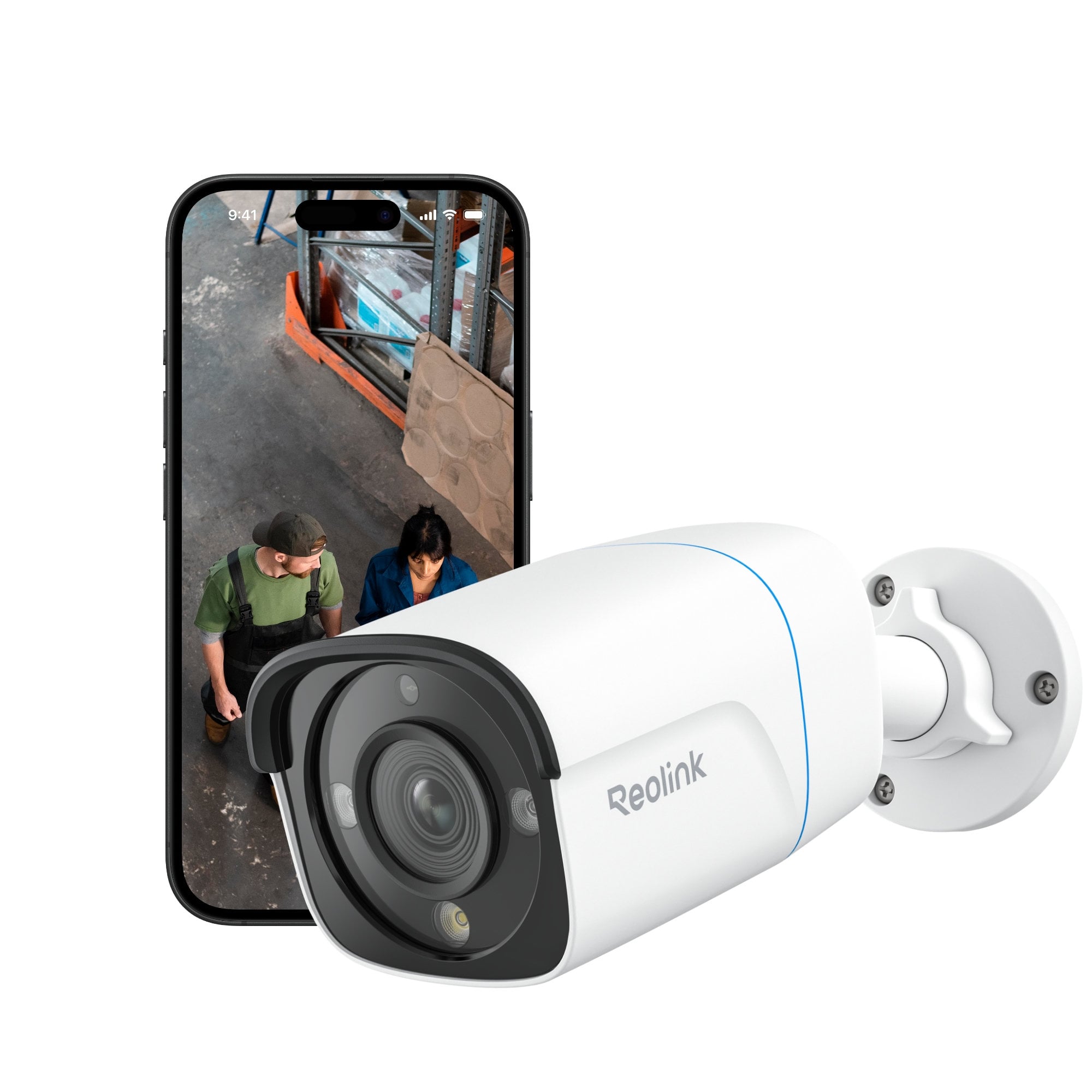 Telecamera di Sicurezza Bullet 8MP Ultra HD 4K PoE IP67, PCB8m Serie Professionale - Reolink ICR-RP-PCB8M