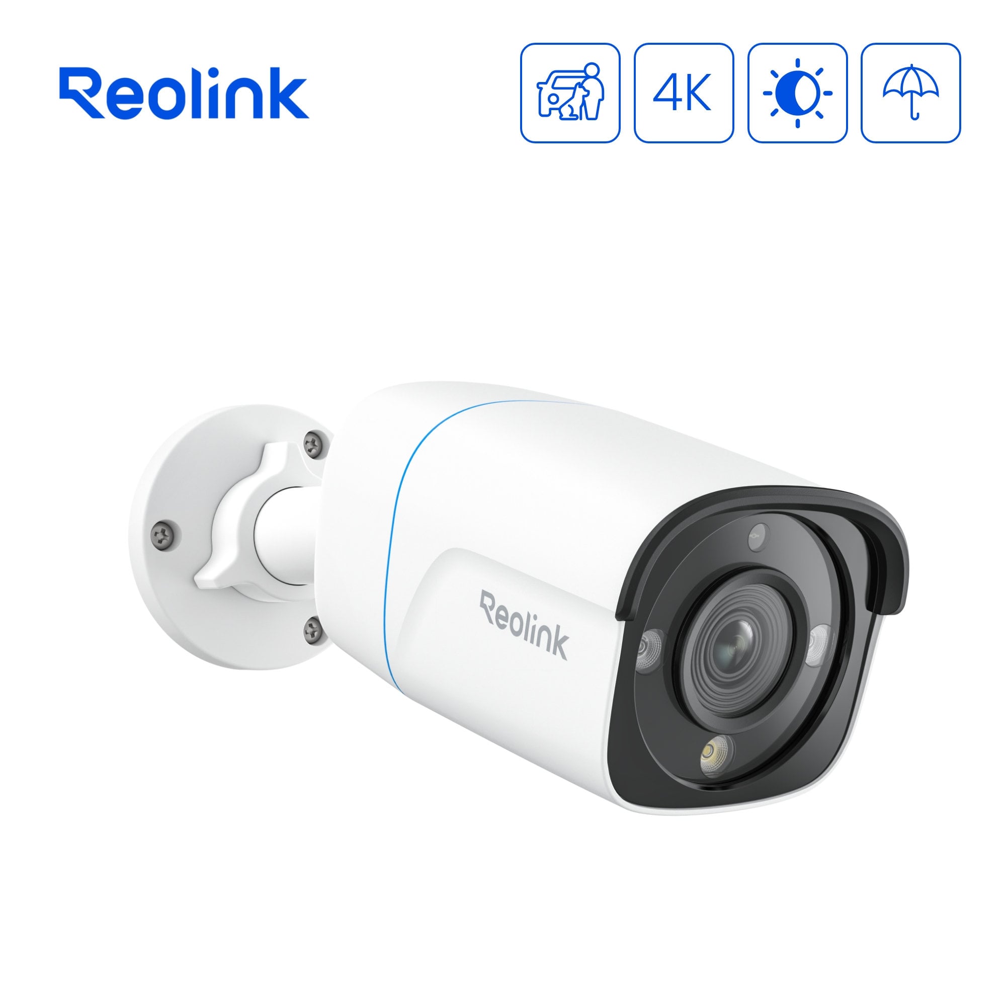 Telecamera di Sicurezza Bullet 8MP Ultra HD 4K PoE IP67, PCB8m Serie Professionale - Reolink ICR-RP-PCB8M