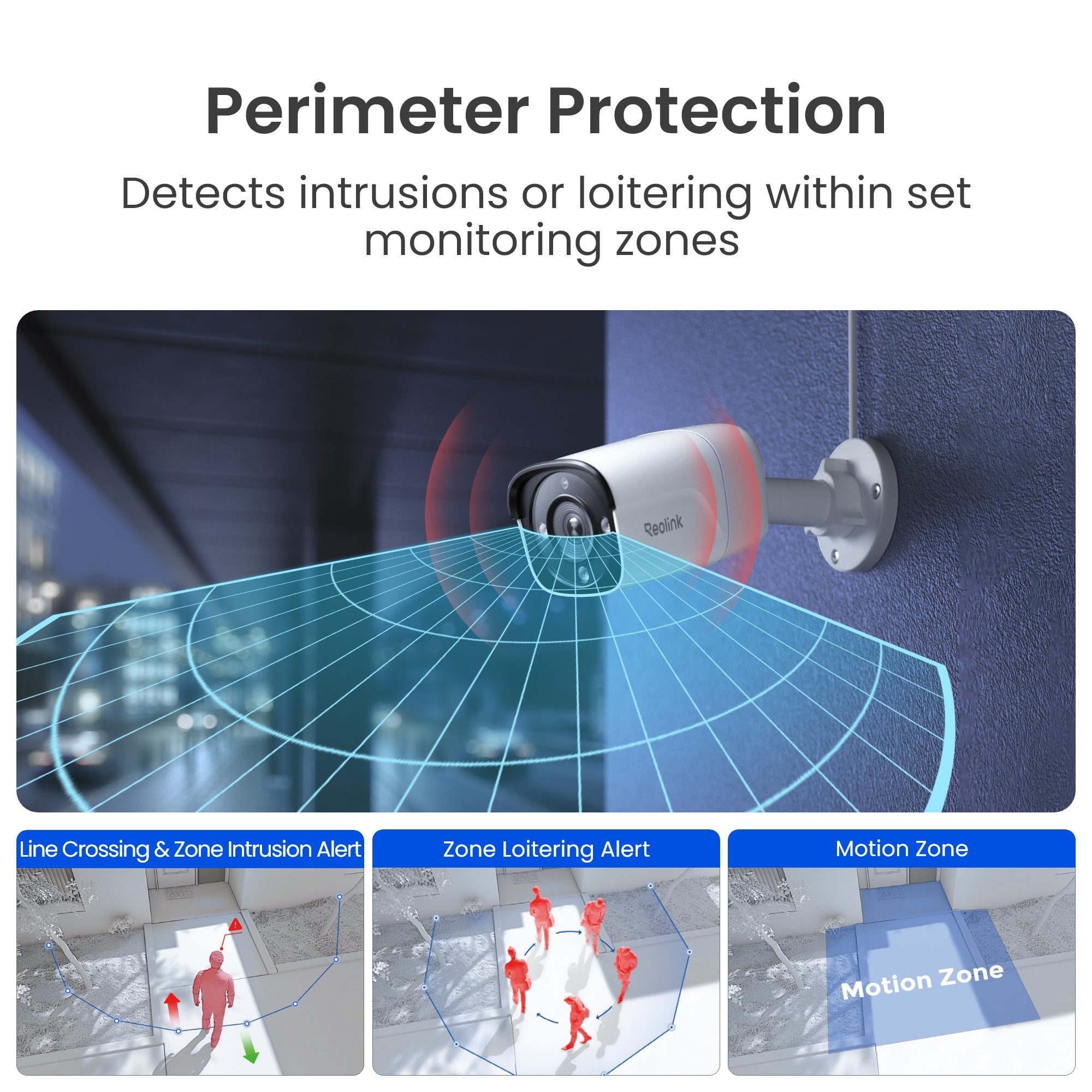 Telecamera di Sicurezza Bullet 8MP Ultra HD 4K PoE IP67, PCB8m Serie Professionale - Reolink ICR-RP-PCB8M