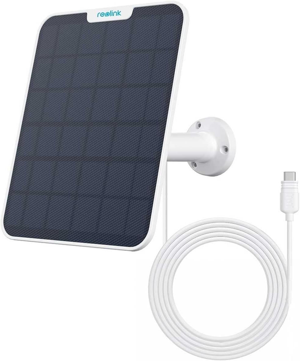 Pannello Solare 6W USB-C™ per Telecamera a Batteria da Esterno, SP2-W - Reolink ICR-SPAN6W
