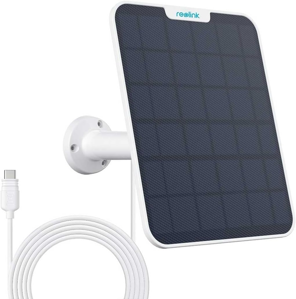 Pannello Solare 6W USB-C™ per Telecamera a Batteria da Esterno, SP2-W - Reolink ICR-SPAN6W