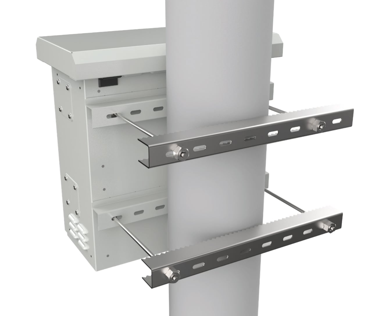Armadio Rack 19'' Fissaggio a Palo P 250 mm IP66 Mini - Techly Professional ICRCAM66-MINI