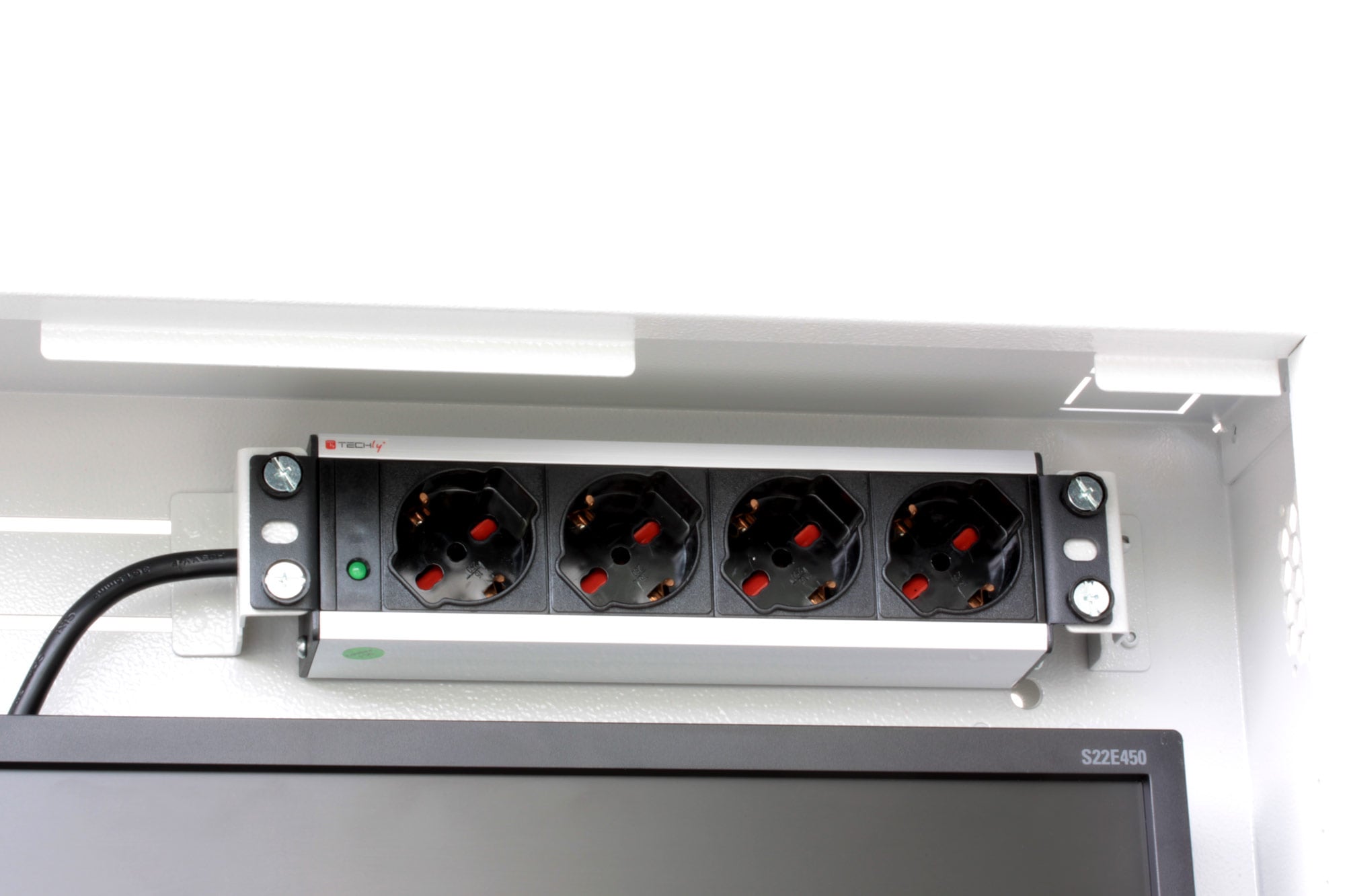Box di sicurezza per DVR sistemi di videosorveglianza Bianco con Anti-intrusione - Techly Professional ICRLIM08AI2