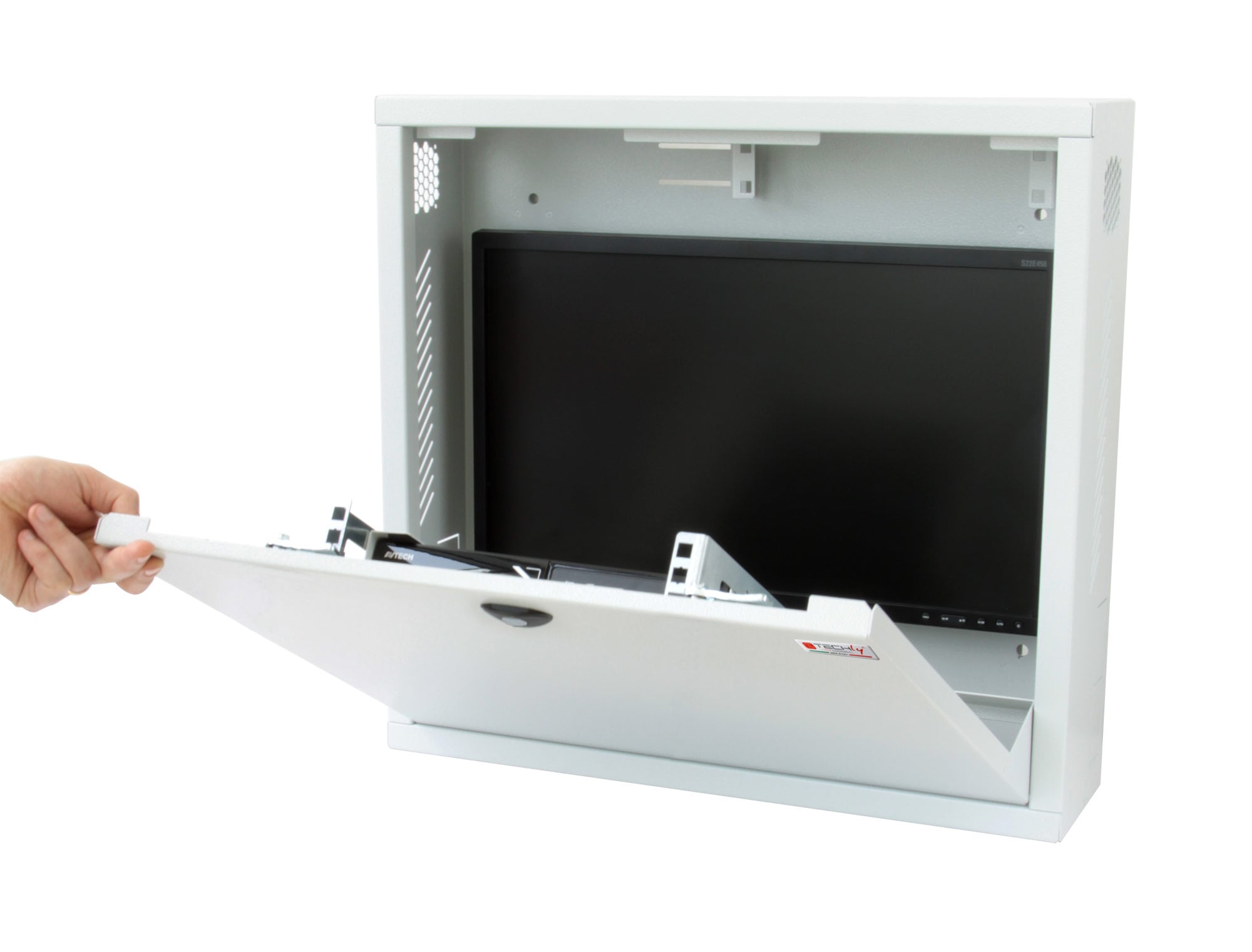 Box di sicurezza per DVR sistemi di videosorveglianza Bianco con Anti-intrusione - Techly Professional ICRLIM08AI2