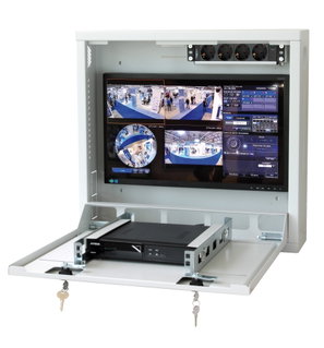 Box di sicurezza per DVR e videosorveglianza Bianco RAL9016 - Techly Professional ICRLIM08W2