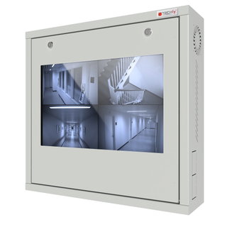 Box di Sicurezza per DVR e Videosorveglianza con Finestra per Schermo - Techly Professional ICRLIM08W2S