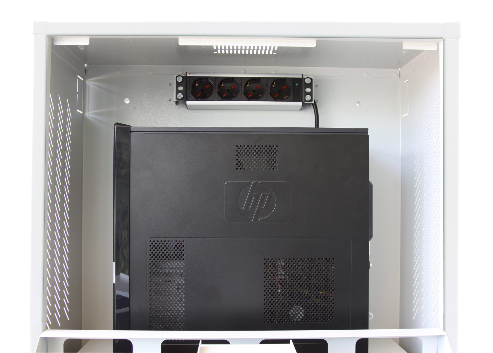 Armadio di sicurezza per PC, monitor LCD e tastiera Grigio - Techly Professional ICRLIM10