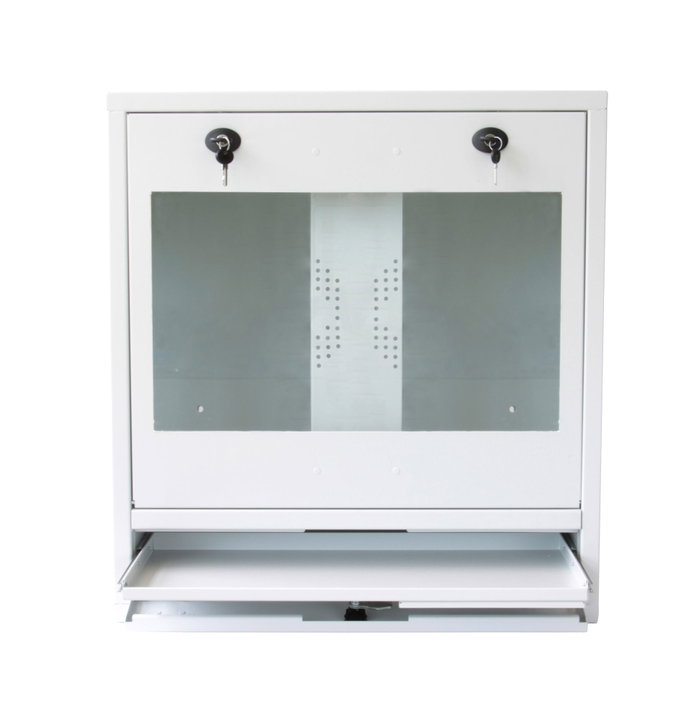 Armadio di sicurezza per PC, monitor LCD e tastiera Bianco - Techly Professional ICRLIM10W