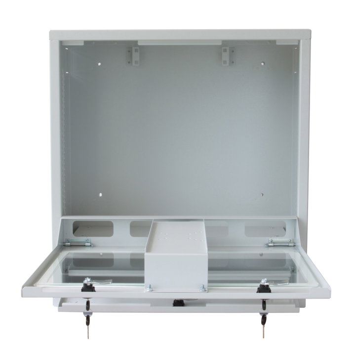 Armadio di sicurezza per PC, monitor LCD e tastiera Bianco - Techly Professional ICRLIM10W