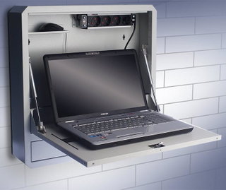 Box sicurezza parete per notebook 19" e accessori LIM grigio - Techly Professional ICRLIM11