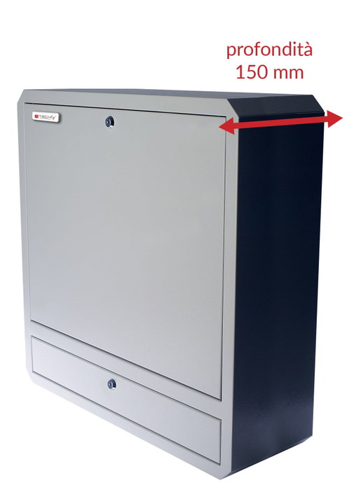 Box sicurezza parete per notebook 19" e accessori LIM grigio - Techly Professional ICRLIM11