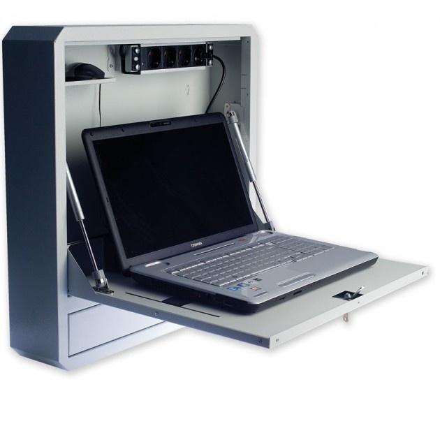Box sicurezza parete per notebook 19" e accessori LIM grigio - Techly Professional ICRLIM11