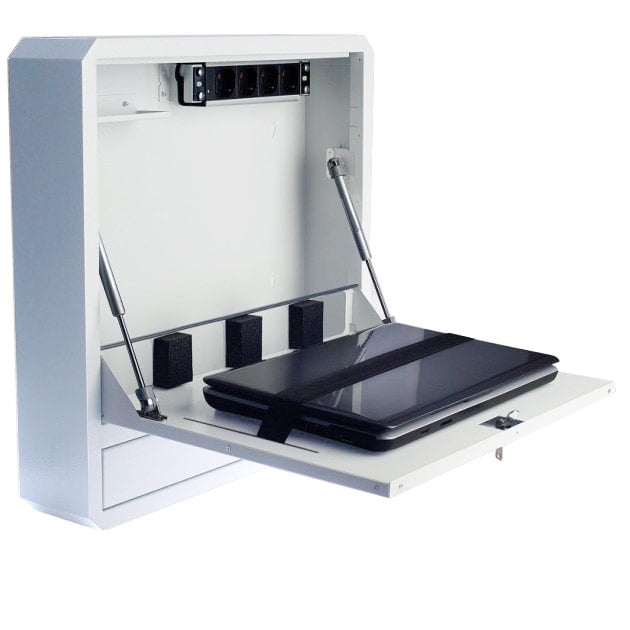 Box sicurezza parete per notebook 19" e accessori LIM bianco - Techly Professional ICRLIM11W2