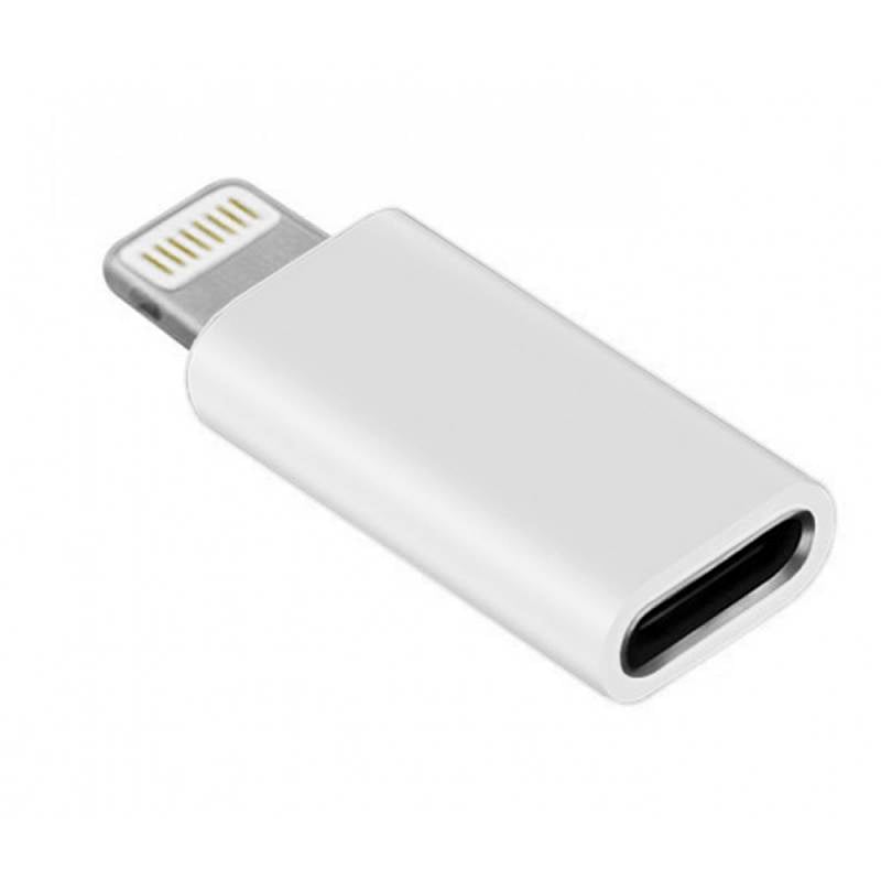 Mini Adattatore Ricarica Sincronizzazione USB-C™ a Lightning® Bianco - Sbox ICSB-ADIPH-C