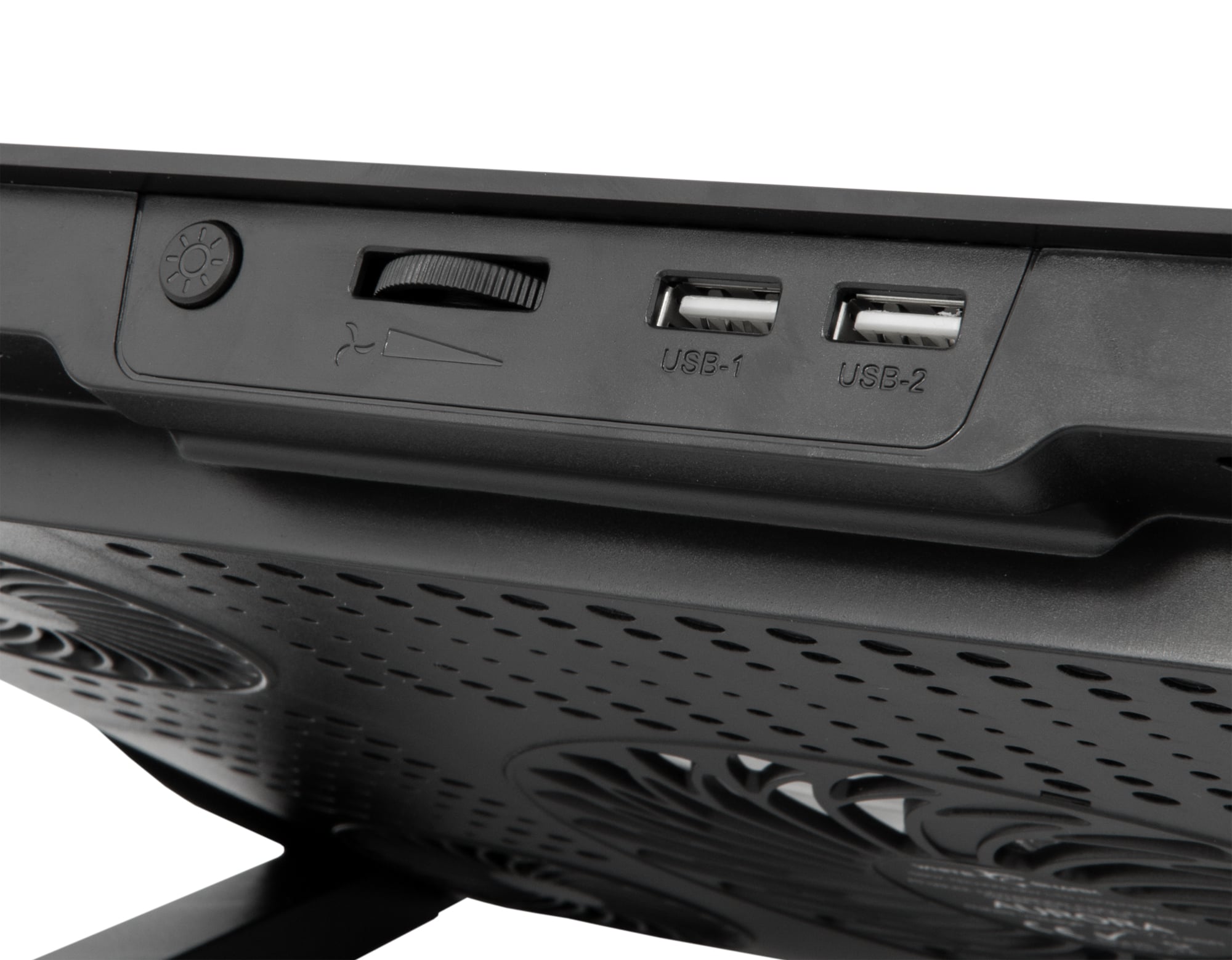 Dissipatore USB per Notebook fino a 17.3'' con 6 Regolazioni di Altezza e 2 Porte USB - White Shark ICSB-AURORABK