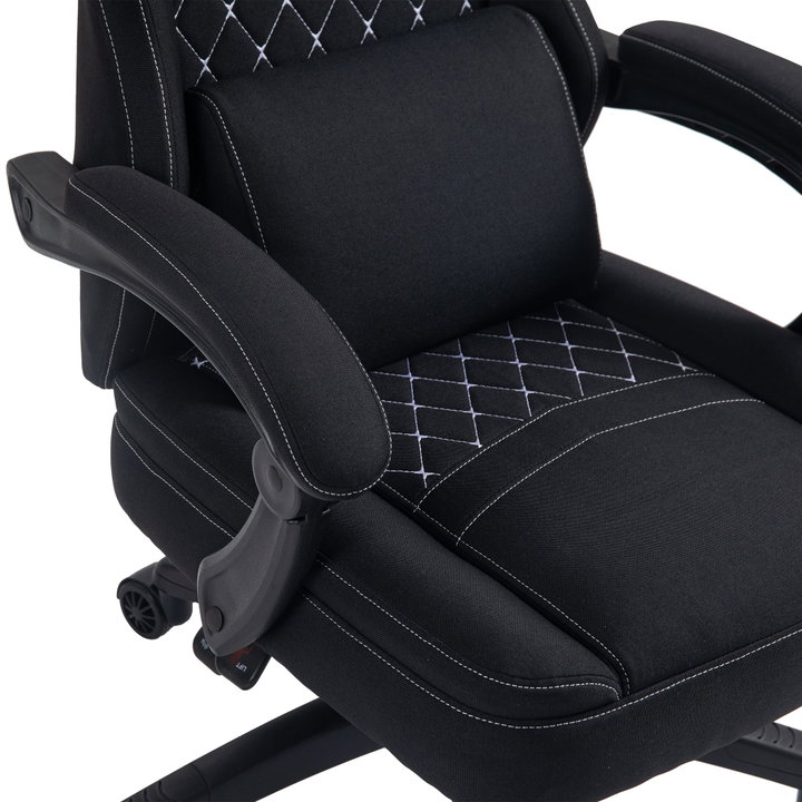 Sedia da Gioco Professionale Regolabile Nero - White Shark ICSB-AUSTINBK