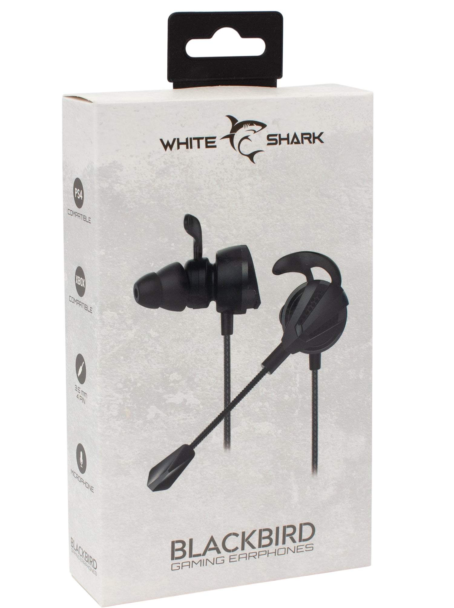 Auricolari Blackbird In-ear con Microfono e Controllo del Volume BLACKBIRD - White Shark ICSB-BLACKBIRD