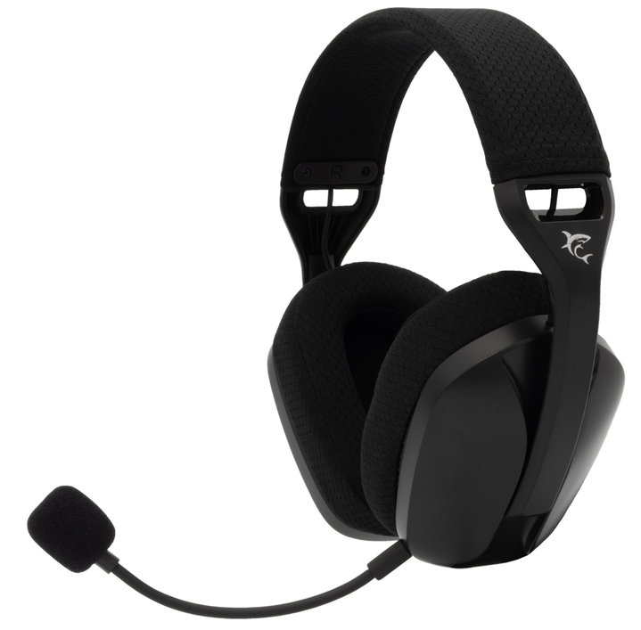 Cuffia Gaming Stereo Wireless con Microfono Staccabile Nero - White Shark ICSB-BUTTERFLYBK