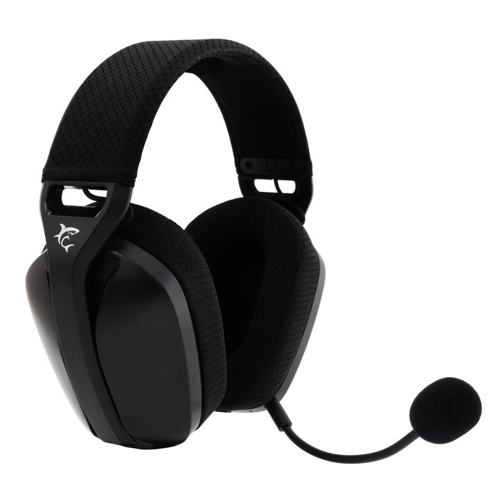 Cuffia Gaming Stereo Wireless con Microfono Staccabile Nero - White Shark ICSB-BUTTERFLYBK