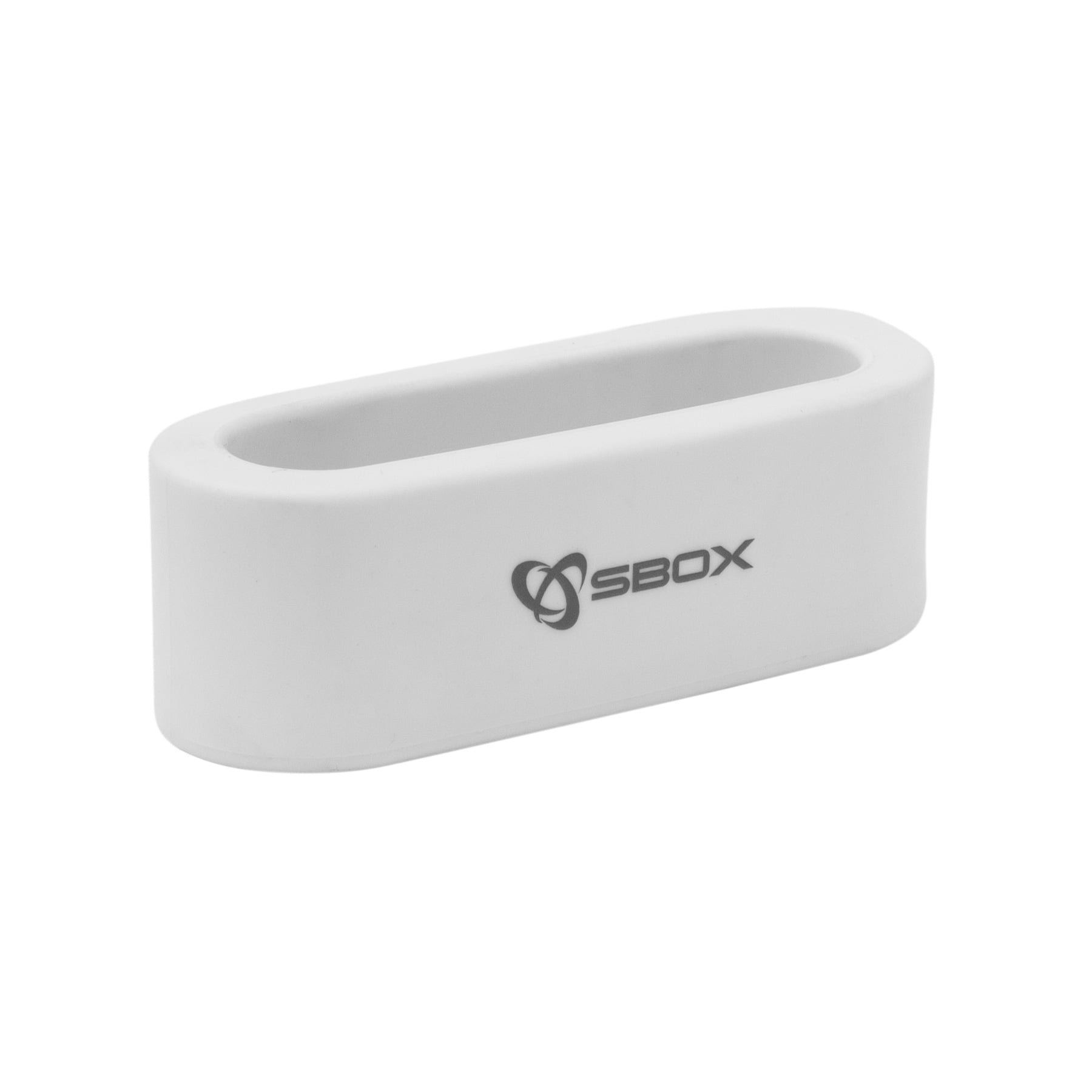 Fermacavo da Scrivania Bianco con Adesivo - Sbox ICSB-CH44