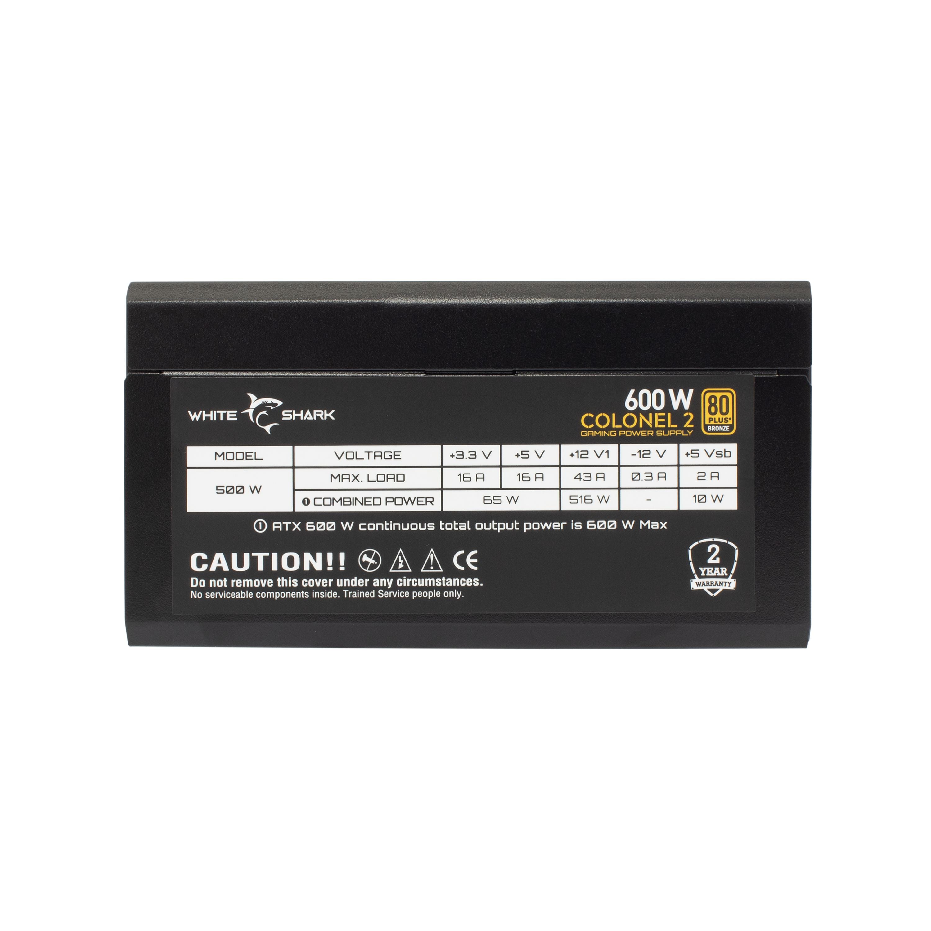 Alimentatore per PC ATX 600 Watt - White Shark ICSB-COLONEL2