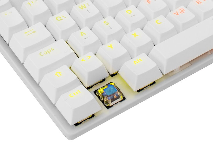 Tastiera Gaming Meccanica USB Retroilluminazione LED RGB 87 Tasti Bianco - White Shark ICSB-COMMANDOS-US-WH